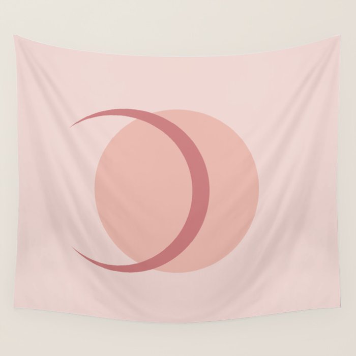 Full / Crescent Abstract Moon VIII Wall Tapestry Gallery Image 4