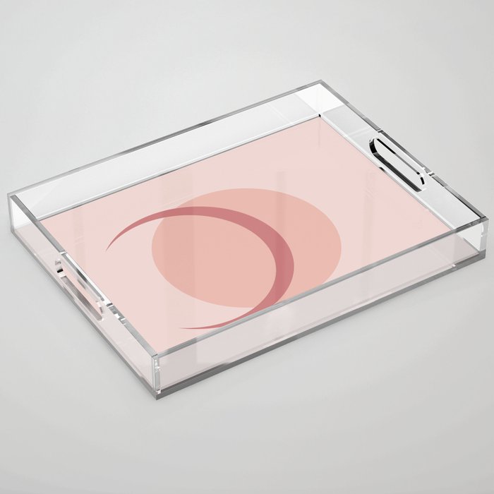 Full / Crescent Abstract Moon VIII Acrylic Tray Gallery Image 1