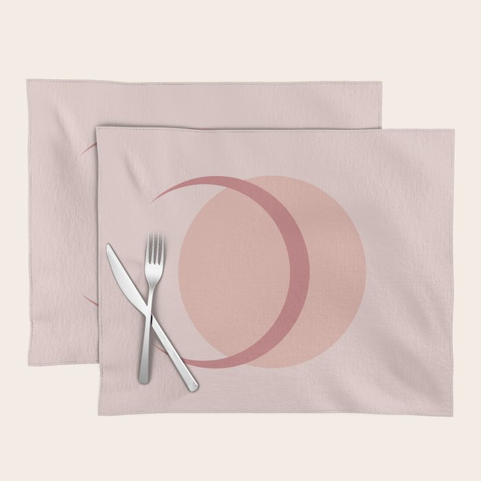 Full / Crescent Abstract Moon VIII Placemat Gallery Image 1