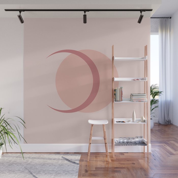 Full / Crescent Abstract Moon VIII Wall Mural Gallery Image 1