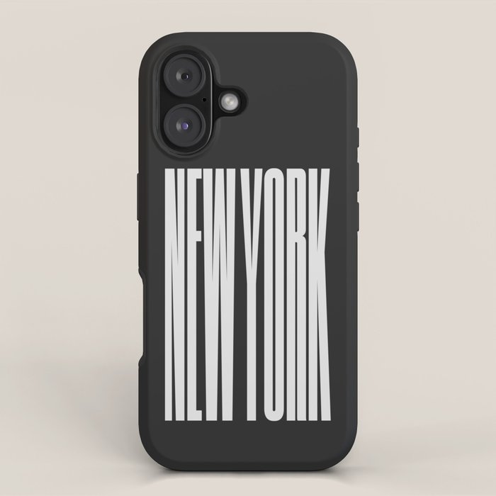 New York: B&W Typography Edition iPhone Case Gallery Image 1
