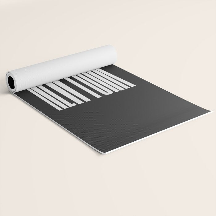 New York: B&W Typography Edition Yoga Mat Gallery Image 2