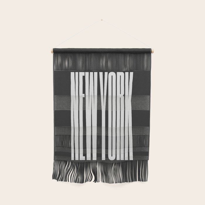 New York: B&W Typography Edition Wall Hanging Gallery Image 1