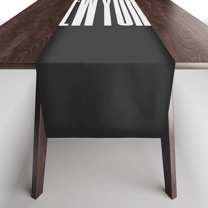 New York: B&W Typography Edition Table Runner Gallery Image 1