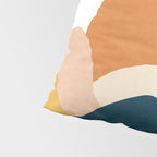Boho sun mountain landscape in orange, yellow, blue Pillow Sham Gallery Image 4