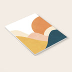 Boho sun mountain landscape in orange, yellow, blue Notebook Gallery Image 3