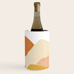 Boho sun mountain landscape in orange, yellow, blue Wine Chiller Gallery Image 3
