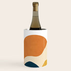 Boho sun mountain landscape in orange, yellow, blue Wine Chiller Gallery Image 1