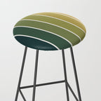 Gradient Arch XXVI Green Tones Mid Century Modern Rainbow Stool Gallery Image 2