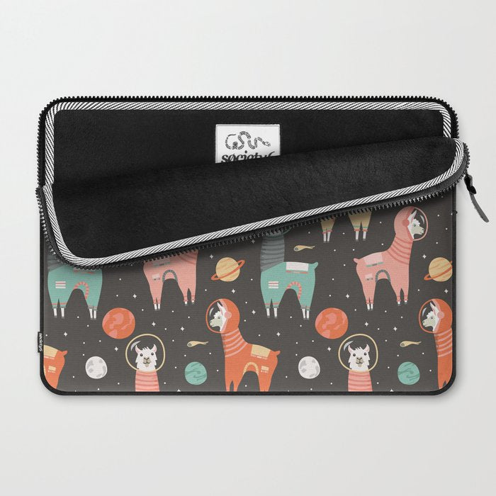 Astronaut Llamas in Space Laptop Sleeve Gallery Image 2