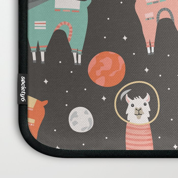 Astronaut Llamas in Space Laptop Sleeve Gallery Image 3