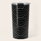 Waves (Black) Travel Mug Gallery Image 1