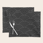 Waves (Black) Placemat Gallery Image 1