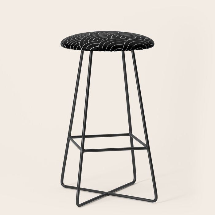 Waves (Black) Stool Gallery Image 1