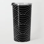 Waves (Black) Travel Mug Gallery Image 3