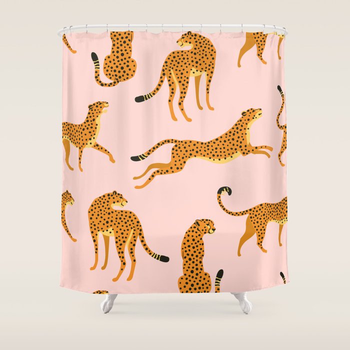 Leopard pattern Shower Curtain Gallery Image 1