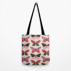 Tattooed Butterflies - Pink & Green Tote Bag Gallery Image 2