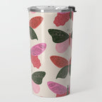 Tattooed Butterflies - Pink & Green Travel Mug Gallery Image 2