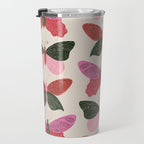 Tattooed Butterflies - Pink & Green Travel Mug Gallery Image 3