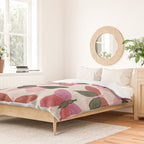 Tattooed Butterflies - Pink & Green Duvet Cover Gallery Image 2