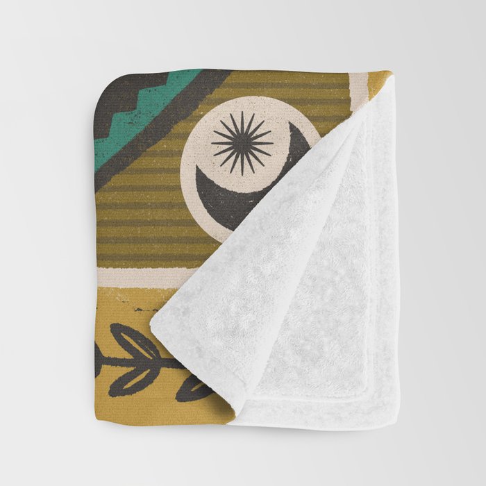 Luna Moth - Gold Throw Blanket Gallery Image 3
