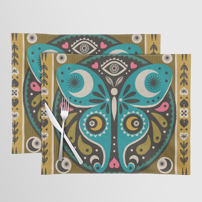 Luna Moth - Gold Placemat Gallery Image 1