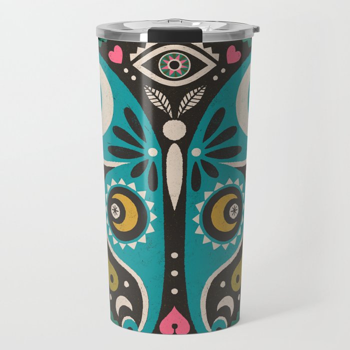 Luna Moth - Gold Travel Mug Gallery Image 1