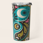 Luna Moth - Gold Travel Mug Gallery Image 2