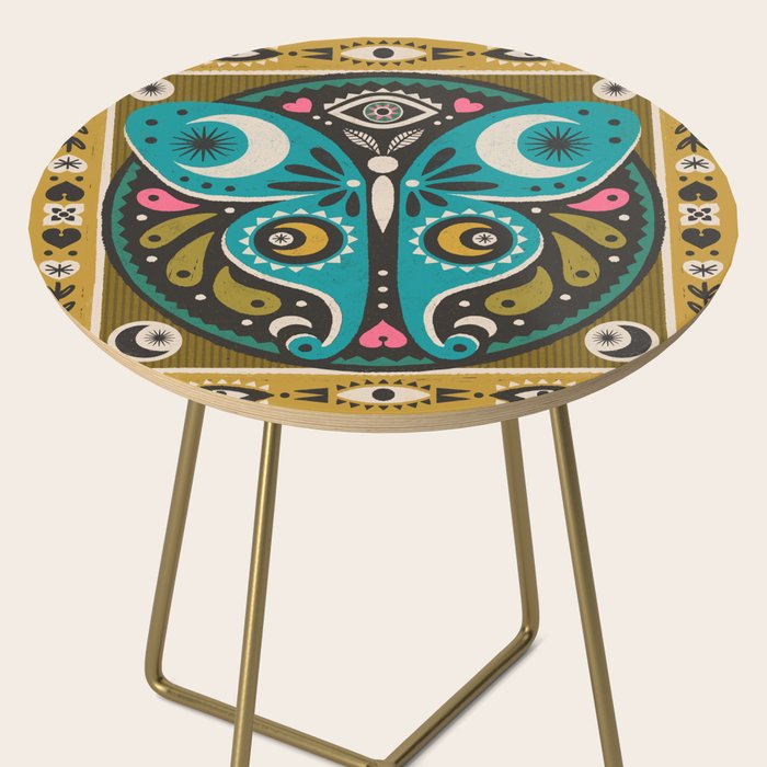 Luna Moth - Gold Side Table Gallery Image 2