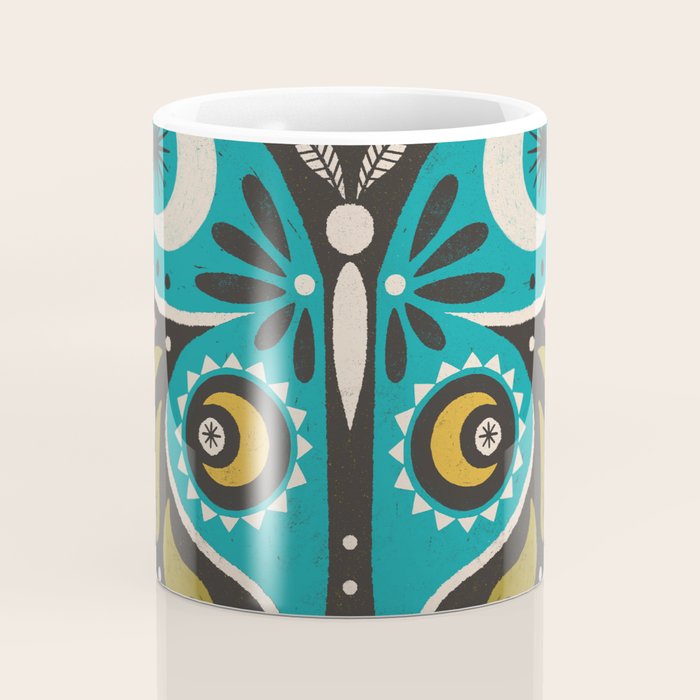 Luna Moth - Gold Coffee Mug Gallery Image 4