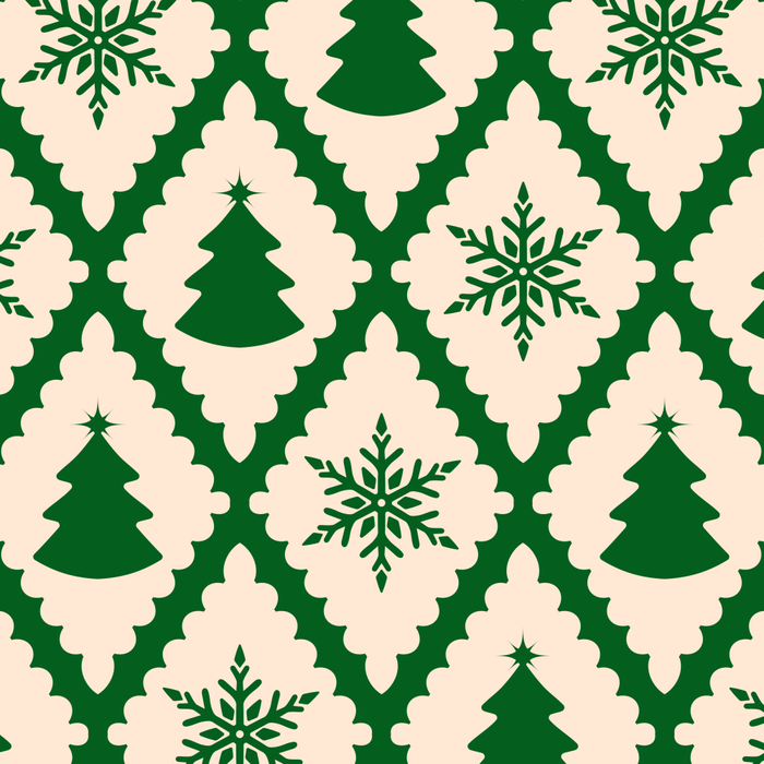 Festive Christmas Check in Green & Off White Coffee Mug Gallery Image 2
