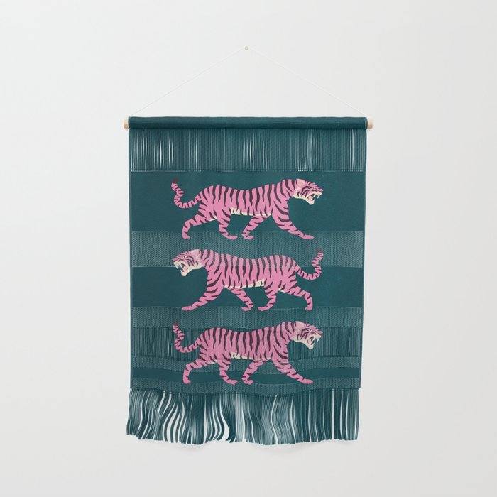 Fierce: Night Race Pink Tiger Edition Wall Hanging Gallery Image 1