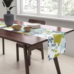 City life botanical park soft grey Table Runner Gallery Image 2