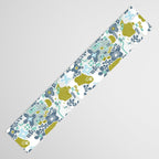 City life botanical park soft grey Table Runner Gallery Image 3