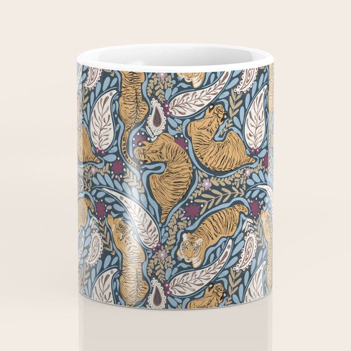 Exotic Tiger Oasis Dark Coffee Mug Gallery Image 4