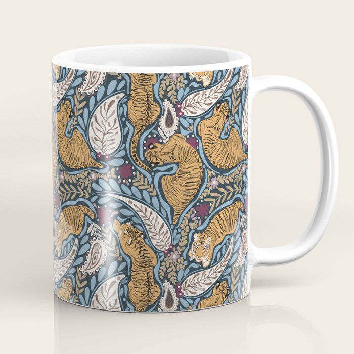 Exotic Tiger Oasis Dark Coffee Mug Gallery Image 1