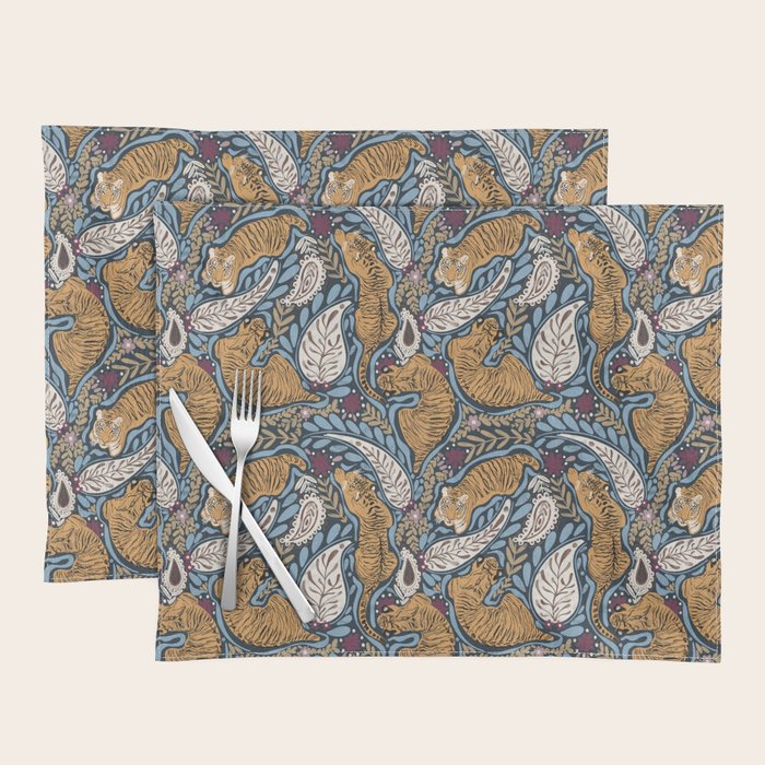 Exotic Tiger Oasis Dark Placemat Gallery Image 1