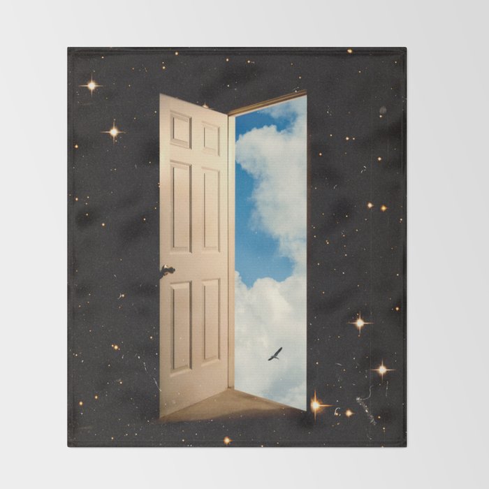 The Portal: From The Stars To The Clouds Throw Blanket Gallery Image 2