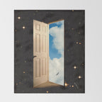 The Portal: From The Stars To The Clouds Throw Blanket Gallery Image 2