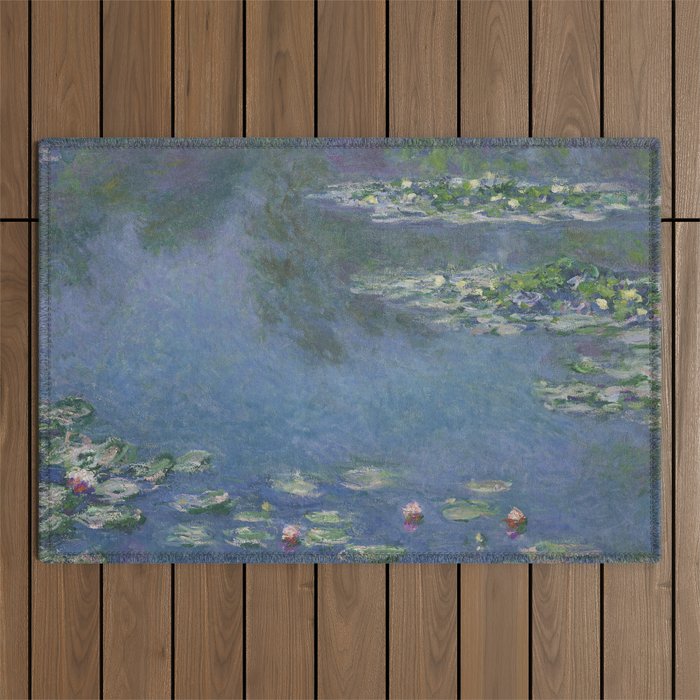 Claude Monet- Water Lilies  Outdoor Rug Gallery Image 1