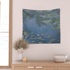 Claude Monet- Water Lilies  Wall Tapestry Gallery Image 2
