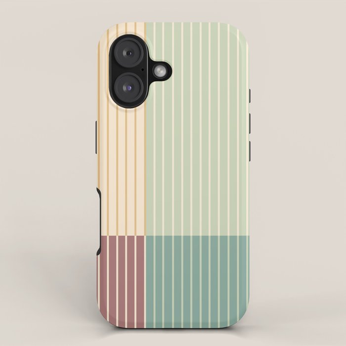 Color Block Line Abstract XIX iPhone Case Gallery Image 1