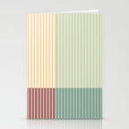 Color Block Line Abstract XIX Stationery Card Gallery Image 2