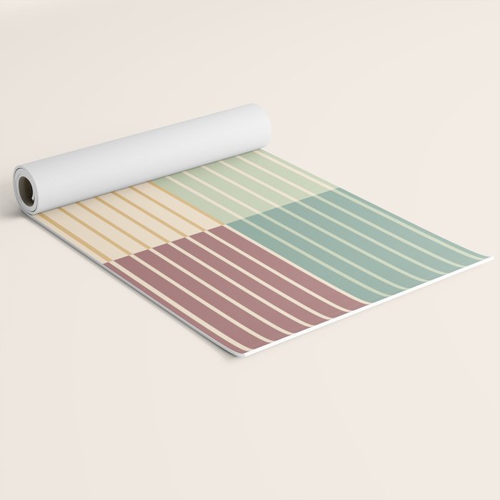 Color Block Line Abstract XIX Yoga Mat Gallery Image 2