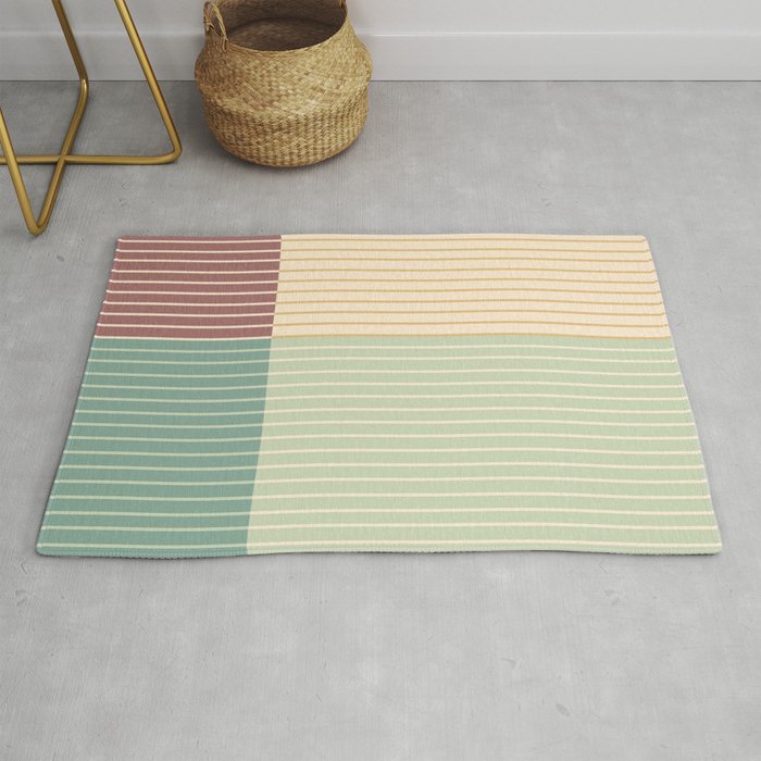 Color Block Line Abstract XIX Rug Gallery Image 1