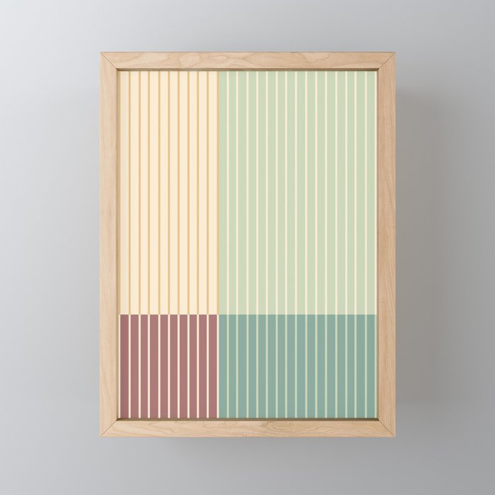 Color Block Line Abstract XIX Mini Art Print Gallery Image 1