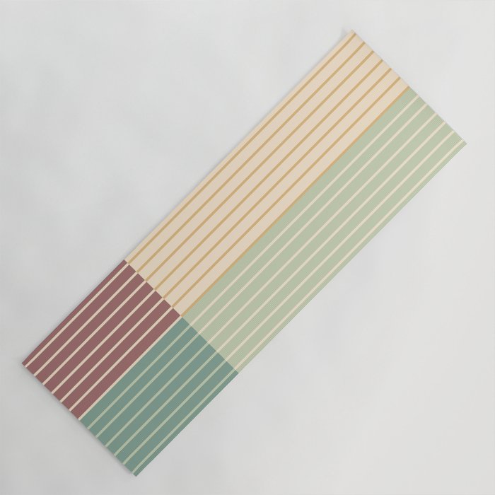 Color Block Line Abstract XIX Yoga Mat Gallery Image 1