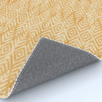 Feather Ikat - marigold and cream  Rug Gallery Image 4