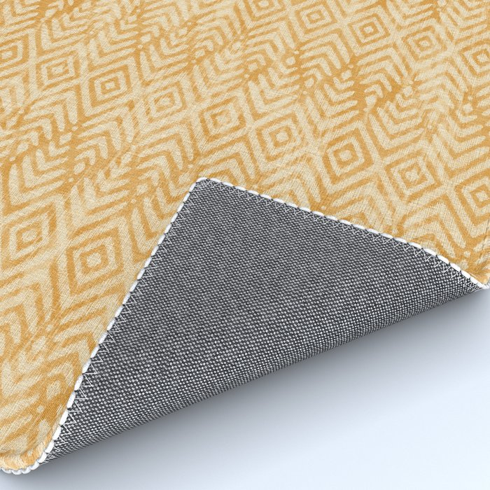 Feather Ikat - marigold and cream  Rug Gallery Image 4