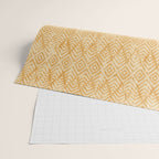 Feather Ikat - marigold and cream  Wrapping Paper Gallery Image 2